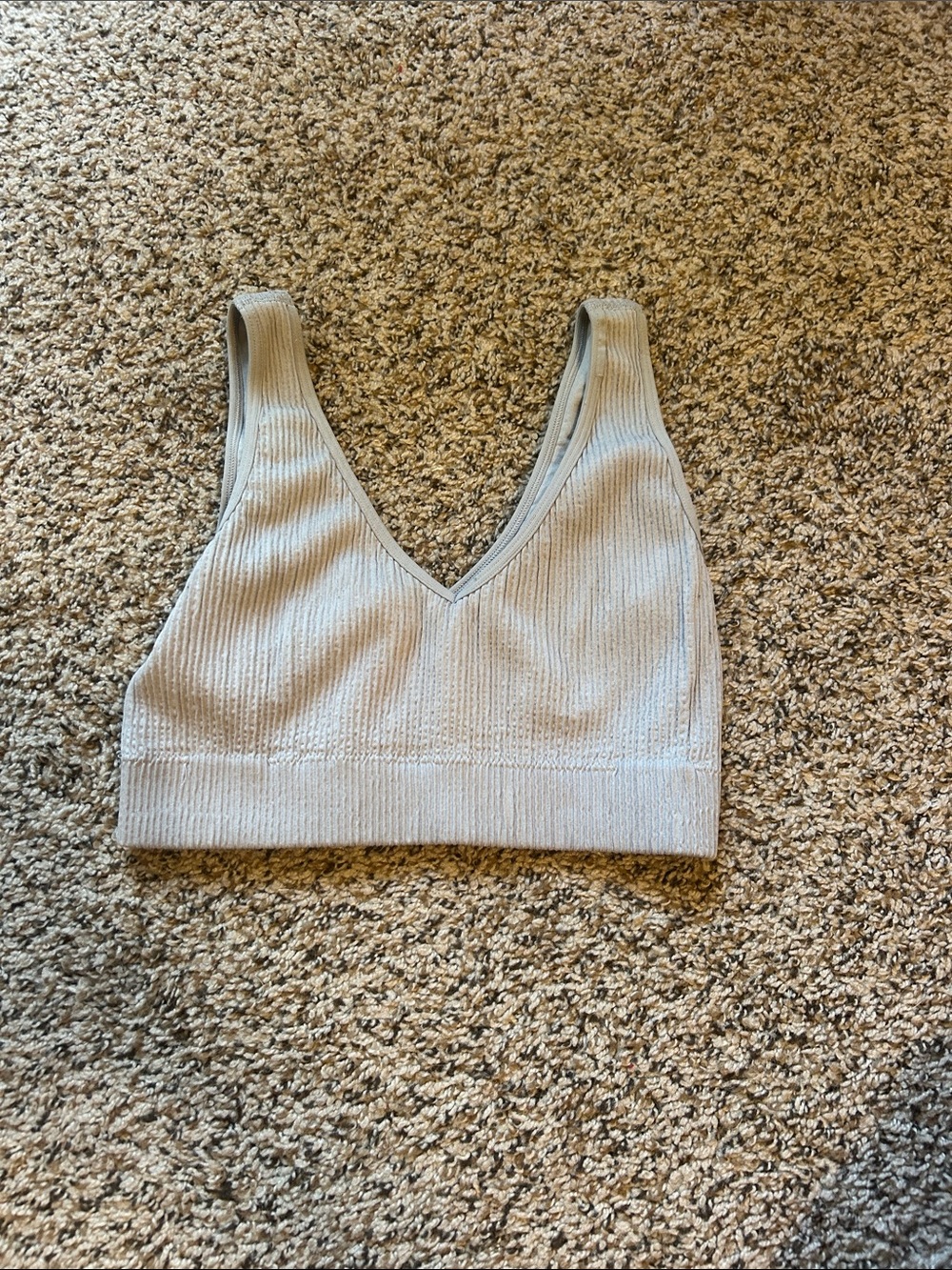 Aerie Ribbed V-Neck Bralette